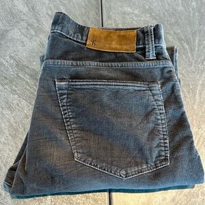 Todd Snyder Men’s Slim Fit 5-Pocket Italian Corduroy Pant - 30/32, Slate Grey